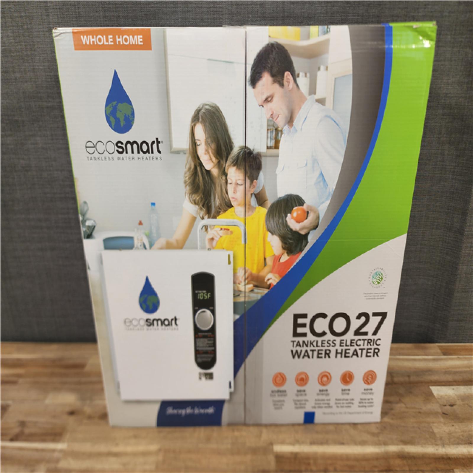 HOUSTON LOCATION - AS-IS (NEW) ECO27 TANKLESS ELECTRIC WATER HEATER