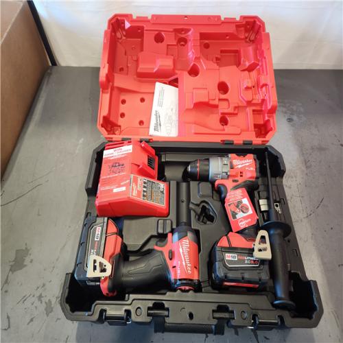 AS-IS- Milwaukee FUEL 18V Lithium-Ion Brushless Cordless Hammer Drill and Impact Driver Combo Kit