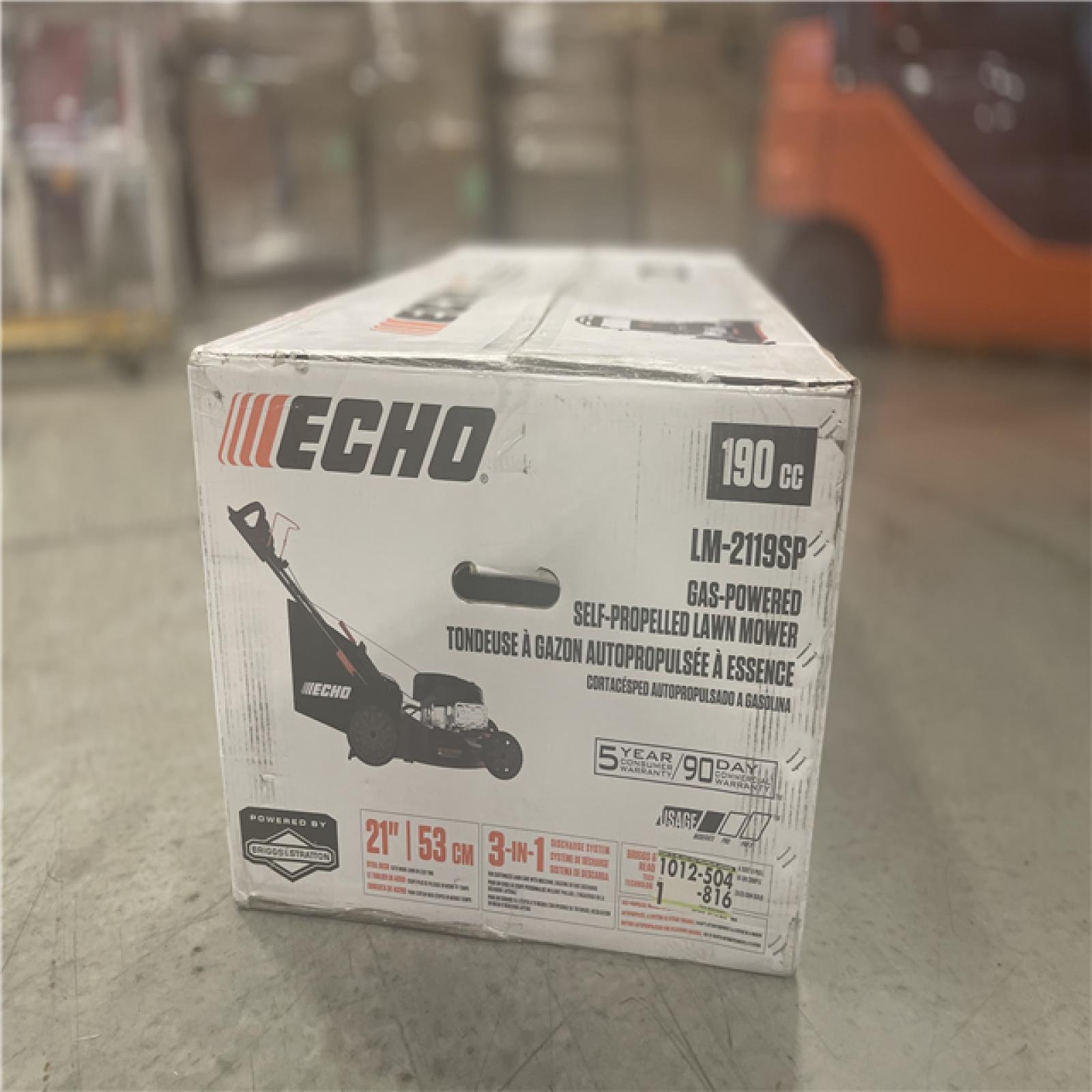 DALLAS LOCATION NEW! -   ECHO 21 in. 190 cc Briggs and Stratton Gas 3-in-1 Dual Blade RWD Self-Propelled Lawn Mower with Single Lever Deck Adjustment