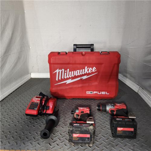 HOUSTON Location-AS-IS-Milwaukee M18 FUEL 18 V Cordless Brushless 2 Tool Combo Kit APPEARS IN USED Condition