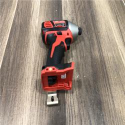 AS-IS Milwaukee M18 18V Lithium-Ion Cordless 1/4 in. Hex Impact Driver (Tool-Only)