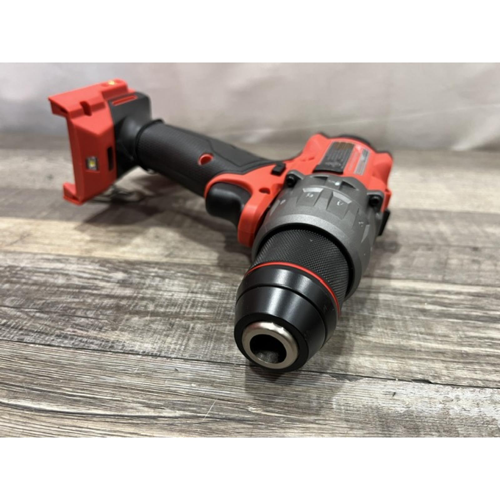 AS-IS Milwaukee FUEL 18V Lithium-Ion Brushless Cordless 1/2 in. Hammer Drill Driver Kit