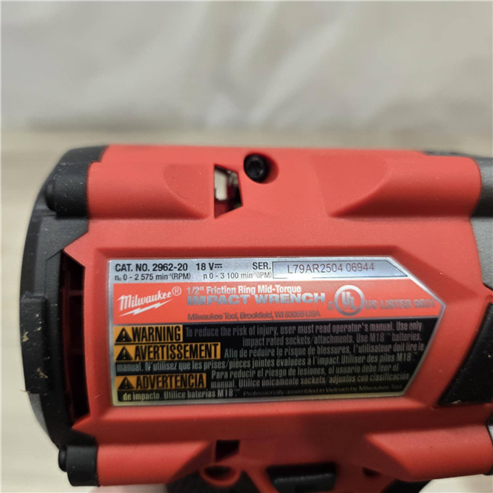 AS-IS Milwaukee M18 18V Fuel 1/2 Mid-Torque Impact Wrench Cordless (Tool-Only)
