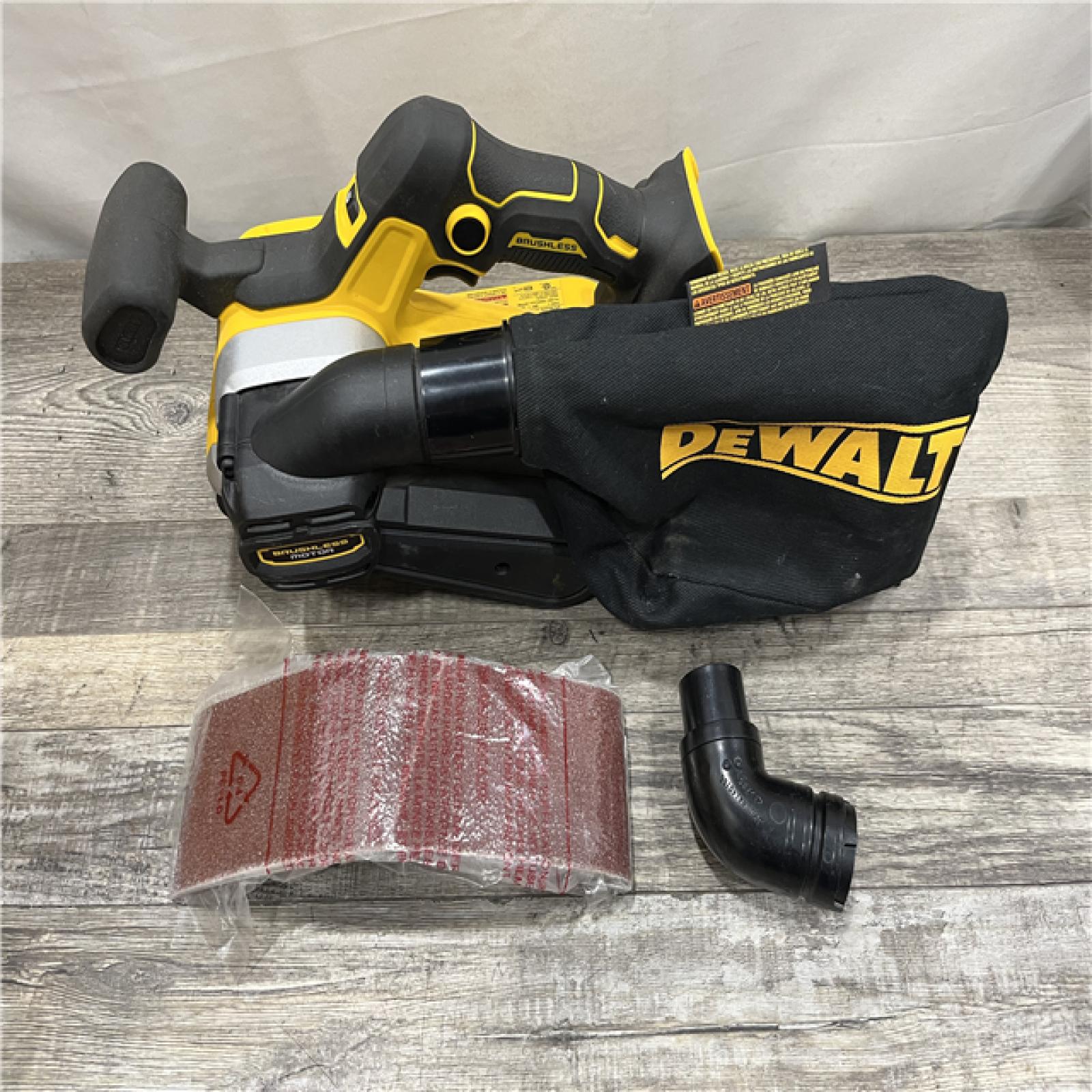 AS-IS DEWALT 20V MAX* XR Brushless Cordless Belt Sander (Tool-Only)