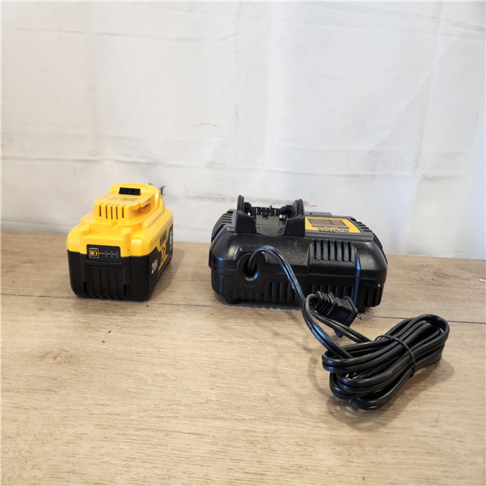 AS-IS- DEWALT 20V MAX Lithium-Ion 6.0 Ah Battery and Charger