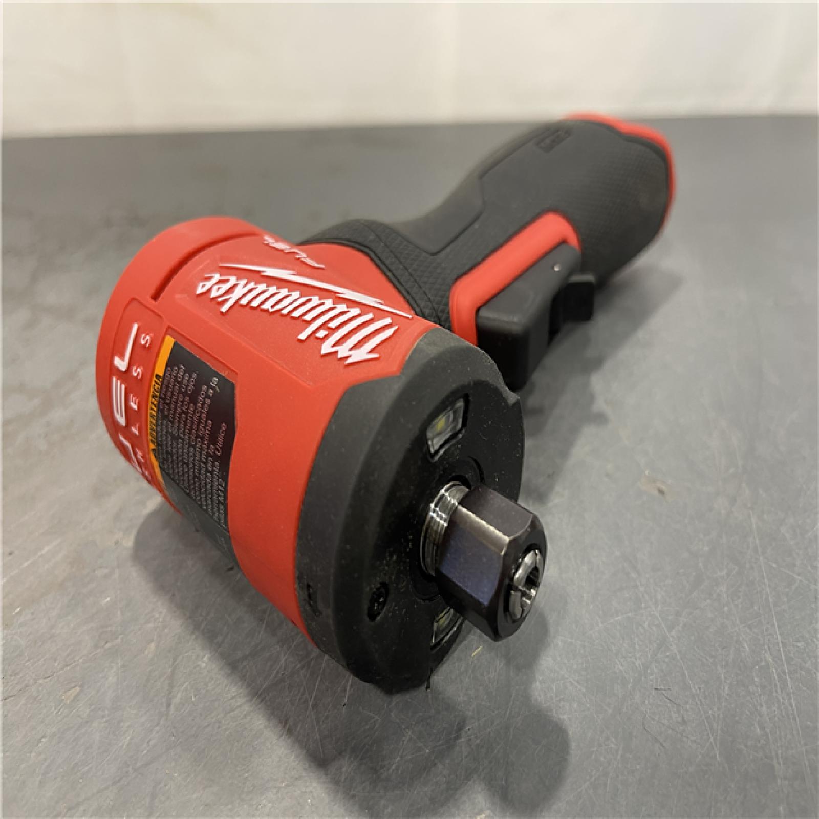 AS-IS - Milwaukee M12 FUEL 12V Lithium-Ion Brushless Cordless 1/4 in. Right Angle Die Grinder