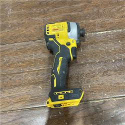 AS-ISDEWALT ATOMIC 20V MAX* Brushless Cordless Compact 1/4 in. Impact Driver Kit