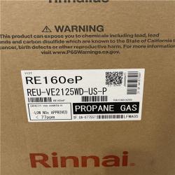 DALLAS LOCATION- NEW!- RINNAI 160 000 BTU  Non-Condensing Outdoor Tankless Water Heater (Propane)