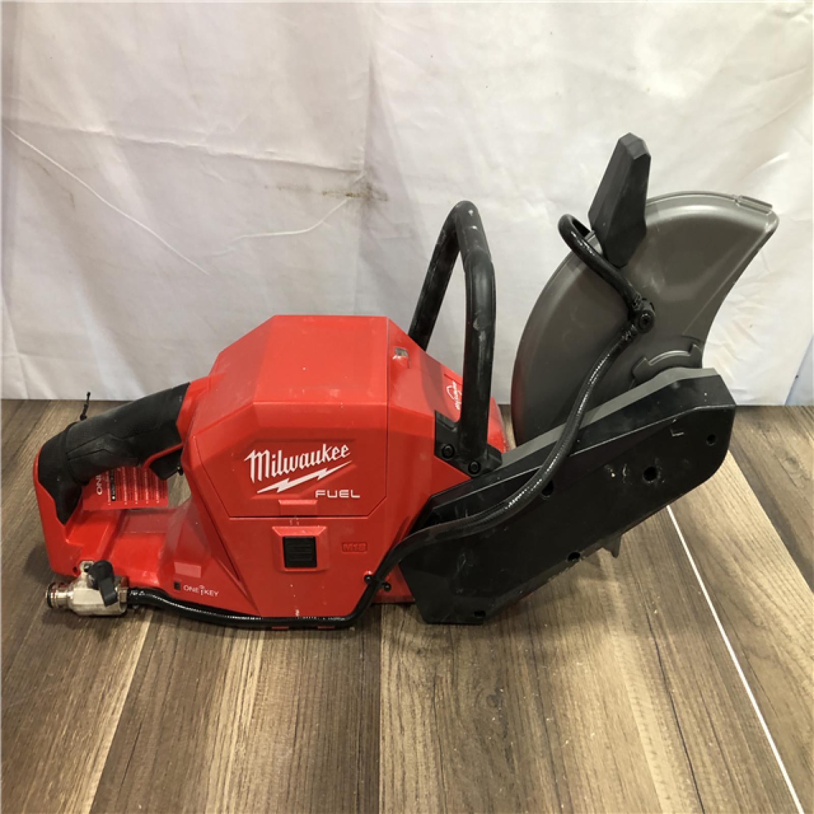 AS-IS Milwaukee  FUEL ONE-KEY 18V Lithium-Ion Brushless Cordless 9 in. Cut Off Saw (Tool-Only)