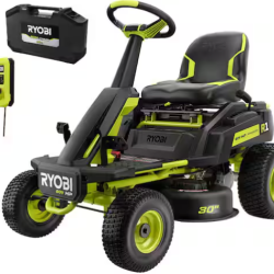 DALLAS LOCATION- RYOBI R1 80V HP 30 in. Riding Lawn Mower W/ 14 Ah Battery and Charger