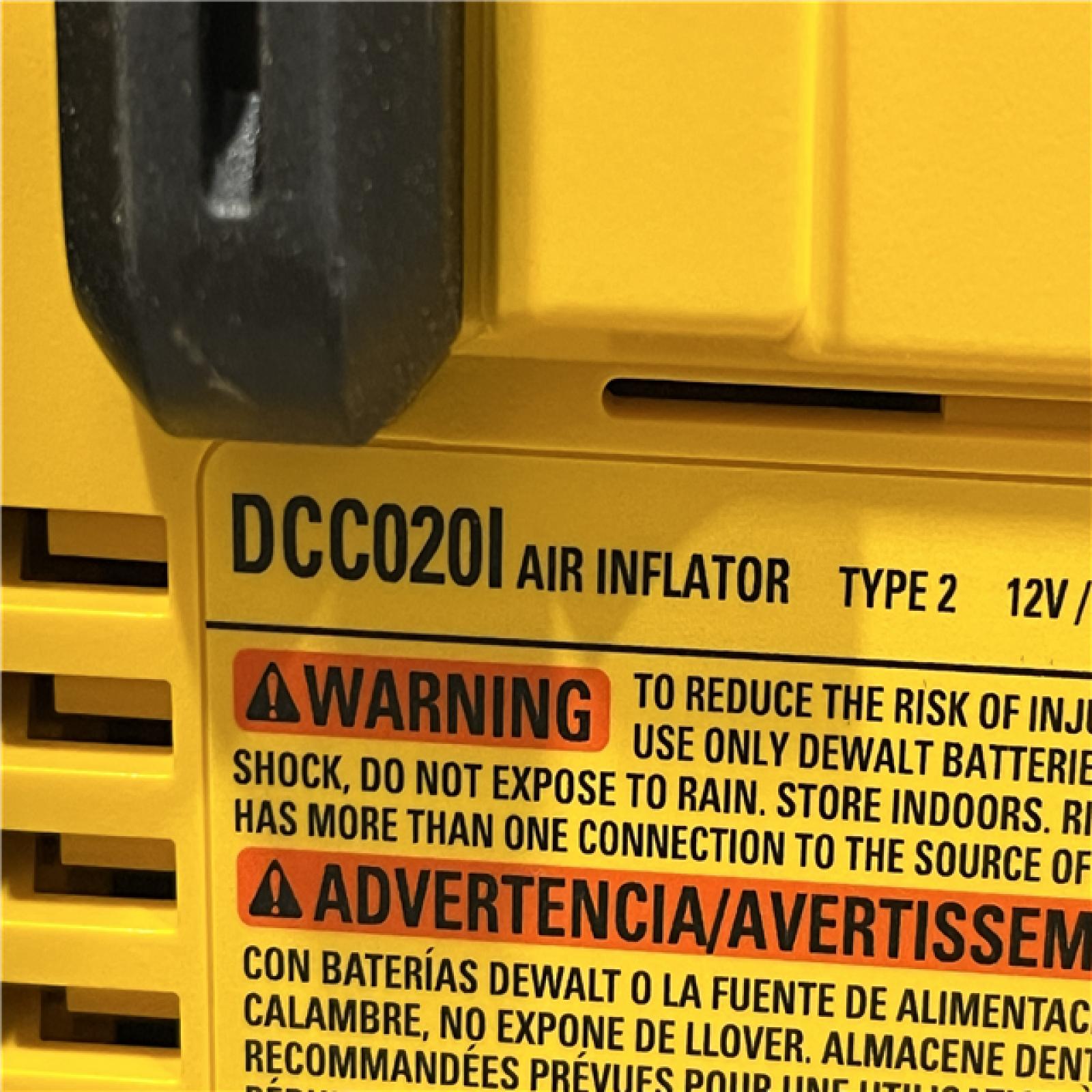 AS-IS DEWALT 20V MAX Cordless Electric Portable Inflator (Tool Only)