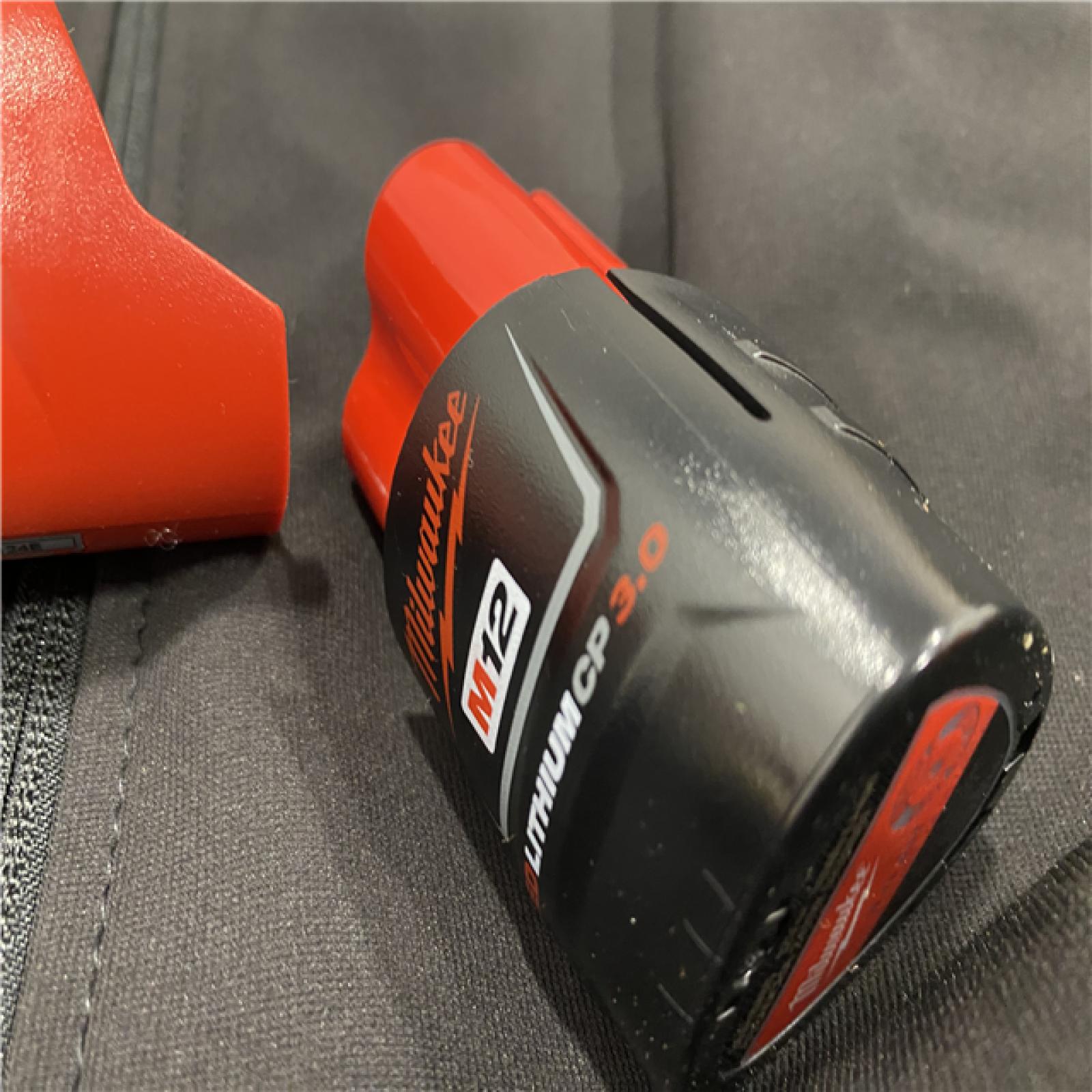 AS-IS Milwaukee Men's 2X-Large 12-Volt Lithium-Ion Cordless Tough Shell Black Heated Jacket Kit