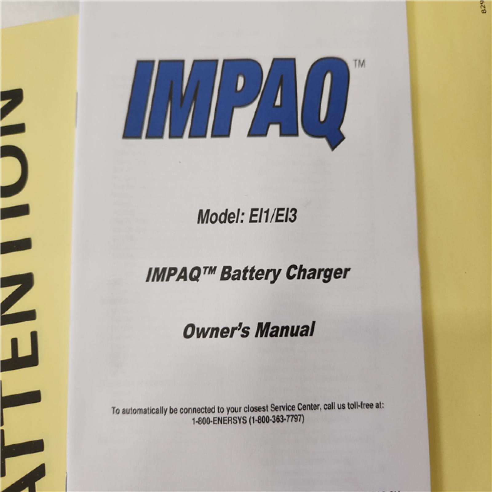 Phoenix NEW EnerSys EI1-AK-3AT IMPAQ Battery Charger