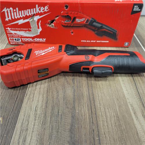 AS-IS Milwaukee  M12 12V Lithium-Ion Cordless Copper Tubing Cutter (Tool-Only)