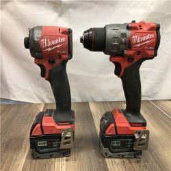 AS-IS Milwaukee FUEL 18V Lithium-Ion Brushless Cordless Hammer Drill and Impact Driver Combo Kit