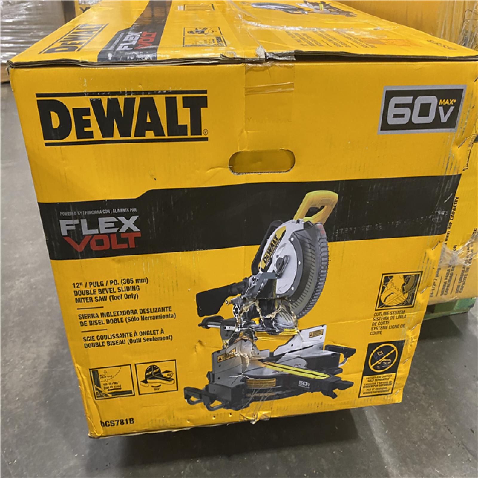 As-Is- DEWALT 60V Lithium-Ion 12 in. Cordless Sliding Miter Saw (Tool Only)