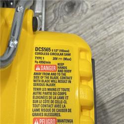 AS-IS DEWALT 20V MAX Cordless Brushless 6-1/2 in. Sidewinder Style Circular Saw (Tool Only)