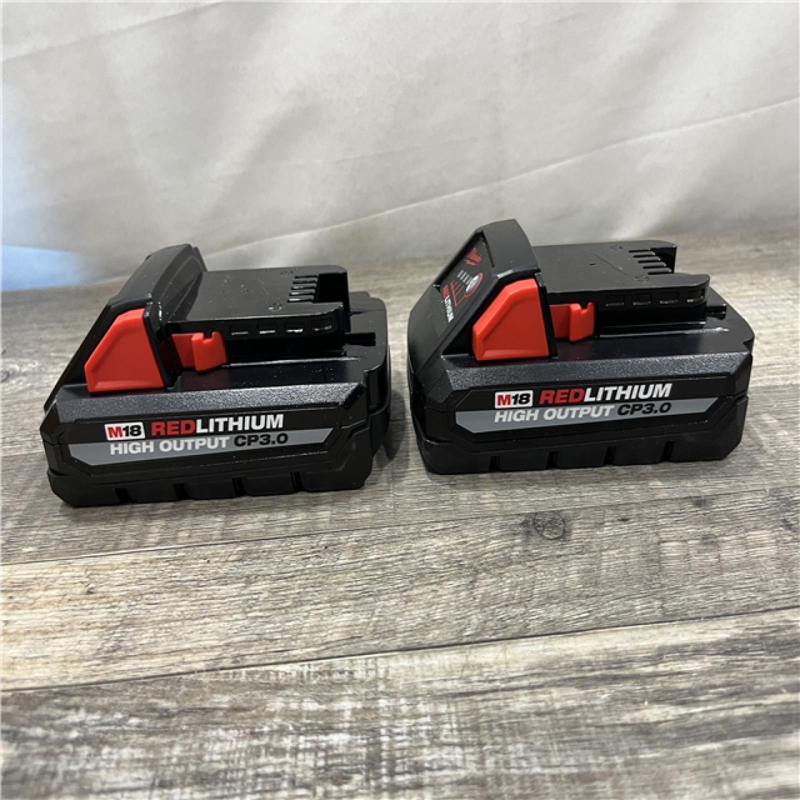 AS-IS Milwaukee 18-Volt Lithium-Ion HIGH OUTPUT CP 3.0Ah Battery Pack (2-Pack)
