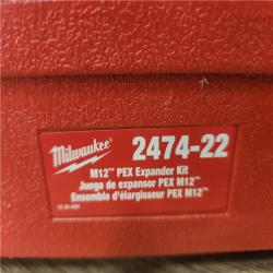 Phoenix Location NEW Milwaukee M12 12-Volt Lithium-Ion Cordless PEX Expansion Tool Kit with (2) 1.5 Ah Batteries, (3) Expansion Heads and Hard Case