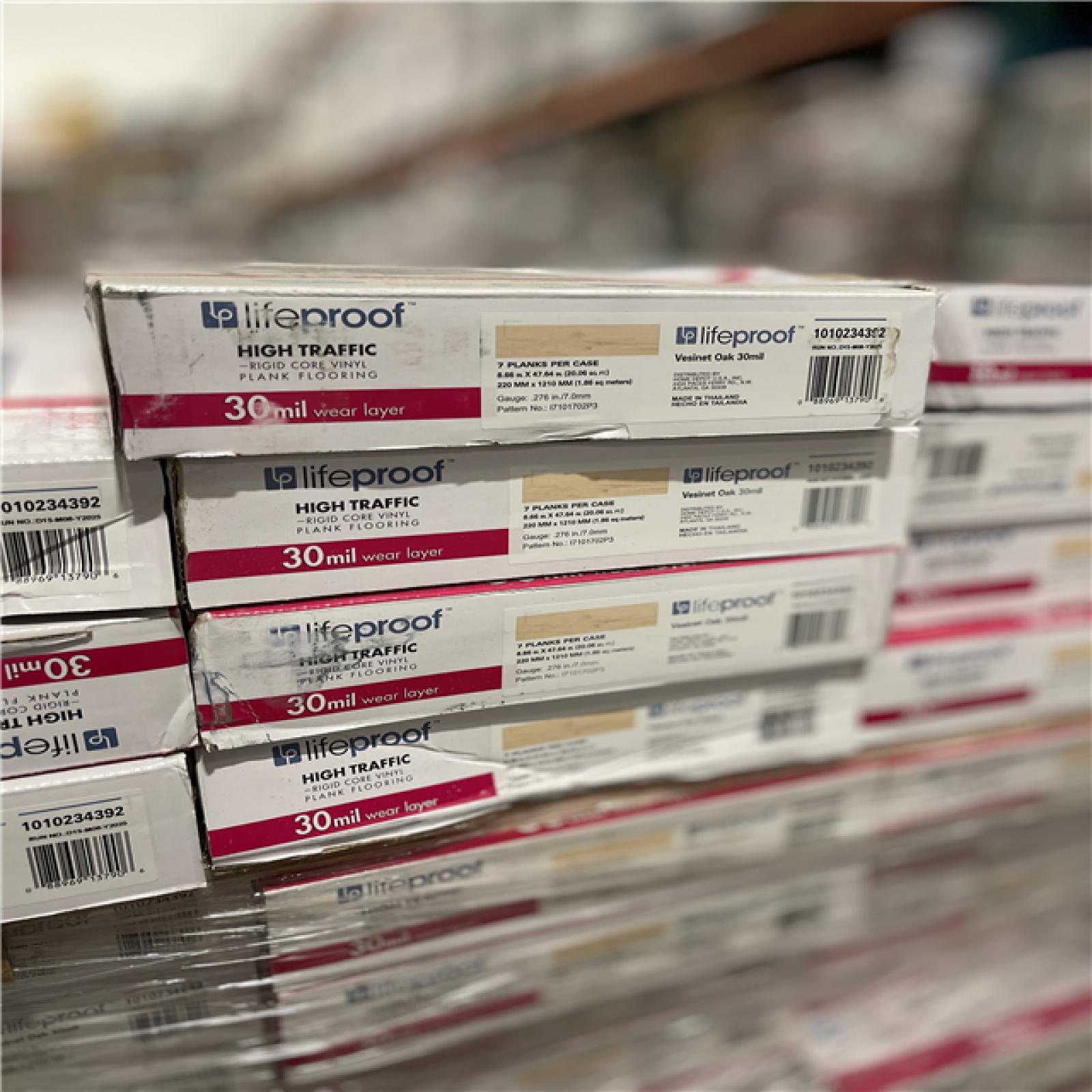 DALLAS LOCATION- Lifeproof Vesinet Oak 30 MIL x 8.7 in. W x 48 in. L Click Lock Waterproof Luxury Vinyl Plank Flooring PALLET-(70 CASES)