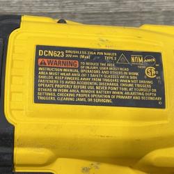 AS-IS DEWALT ATOMIC 20V MAX Lithium Ion Cordless 23 Gauge Pin Nailer Kit