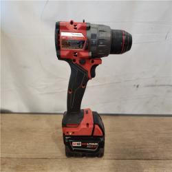 AS-IS- Milwaukee FUEL 18V Lithium-Ion Brushless Cordless 1/2 in. Hammer Drill Driver Kit