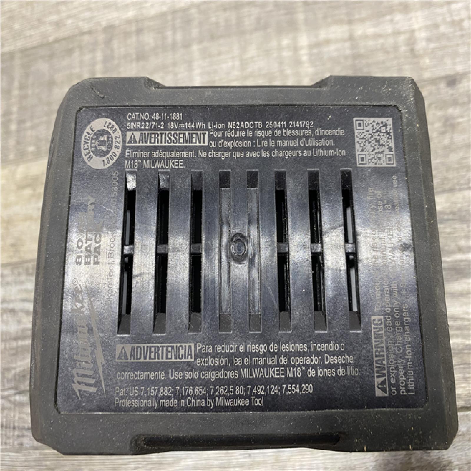 AS-IS Milwaukee 18V Lithium-Ion REDLITHIUM FORGE XC 8.0 Ah Battery Pack