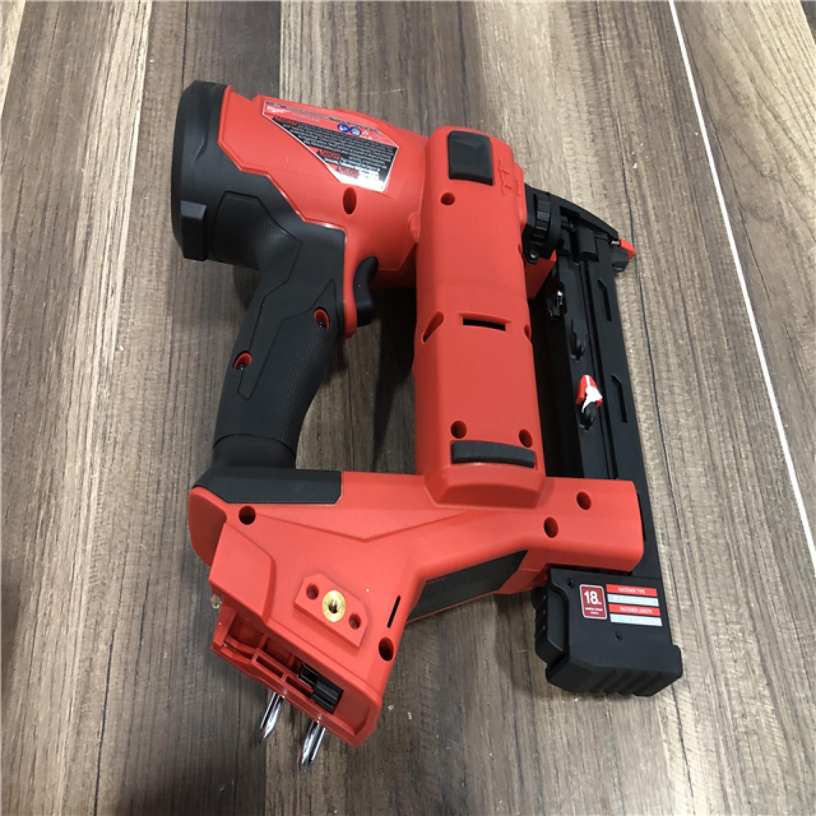 AS-IS Milwaukee  FUEL 18-Volt Lithium-Ion Brushless Cordless 18-Gauge 1/4 in. Narrow Crown Stapler (Tool-Only)