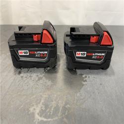 AS-IS - Milwaukee M18 18-Volt Lithium-Ion XC Starter Kit with Two 5.0Ah Batteries and Charger