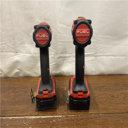 AS-IS MILWAUKEE M18 FUEL 18V Lithium-Ion Brushless Cordless Hammer Drill and Impact Driver Combo Kit (2-Tool) with 2 Batteries