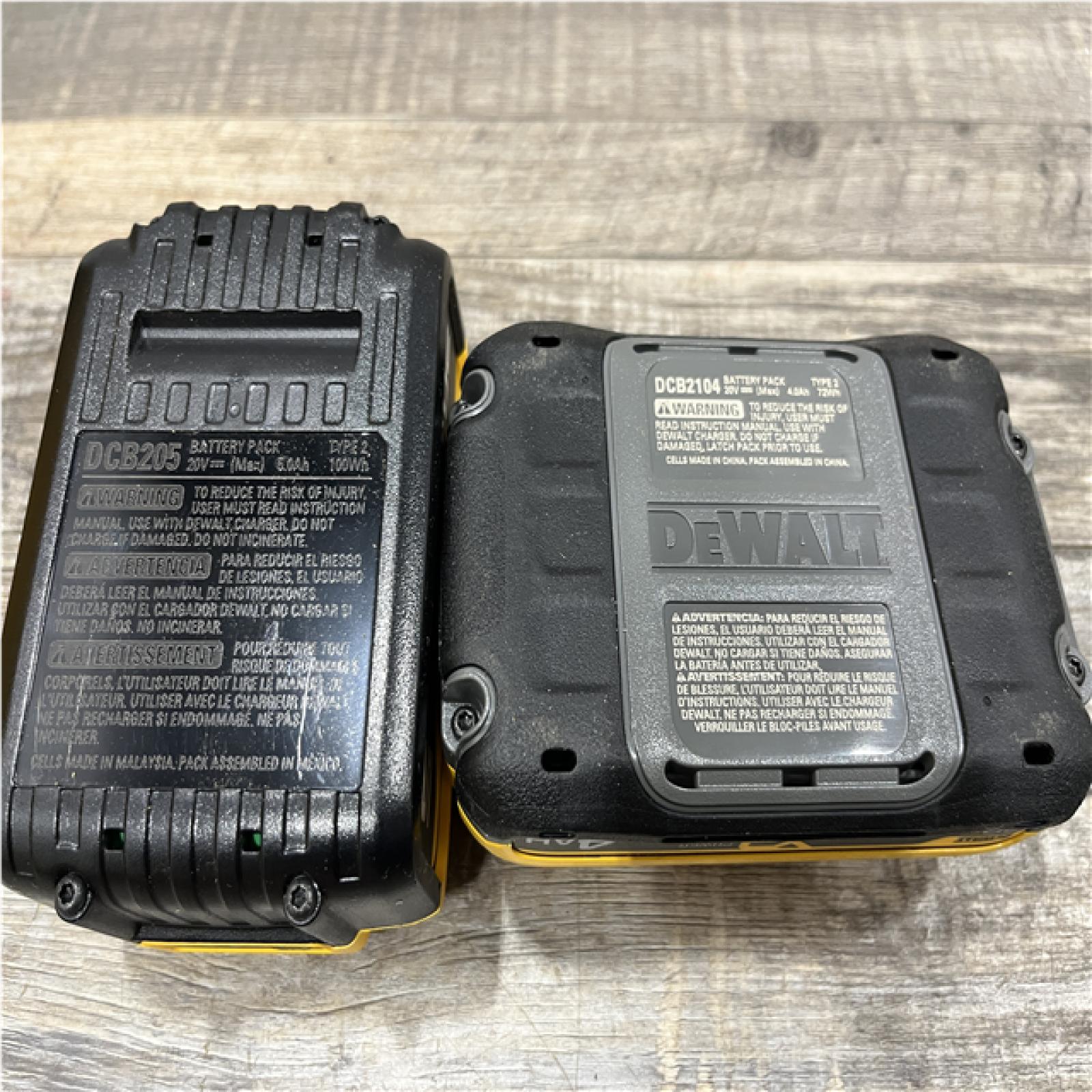 AS-IS DEWALT 20V MAX Lithium-Ion Starter Kit with 4.0 Ah and 5.0 Ah Batteries and Charger