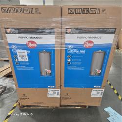 CALIFORNIA NEW RHEEM 50 GAL NATURAL GAS WATER HEATERS ULTRA LOW NOx (8pallets-32units)
