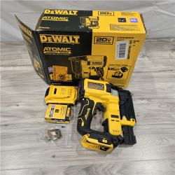 AS-IS DEWALT ATOMIC 20V MAX Lithium Ion Cordless 23 Gauge Pin Nailer Kit with 2.0Ah Battery and Charger