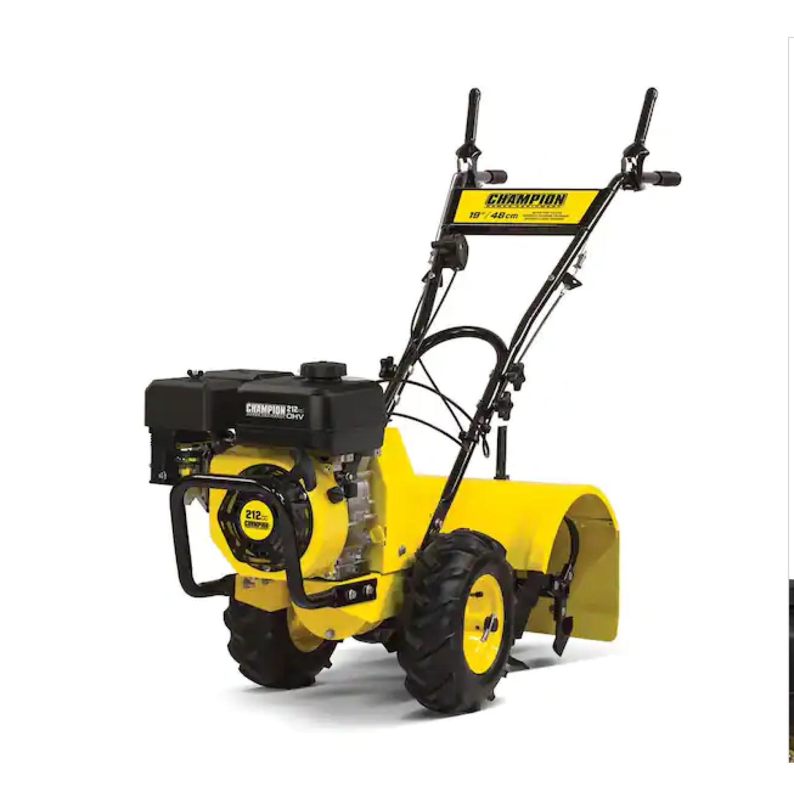 DALLAS LOCATION - Champion Power Equipment 19 in. 212cc 4-Stroke Gas Garden Rotating Rear Tine Tiller