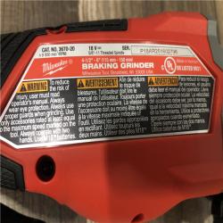 AS-IS Milwaukee FUEL 18-Volt Lithium-Ion Brushless Cordless 4-1/2 in./6 in. Braking Grinder with Paddle Switch (Tool-Only)