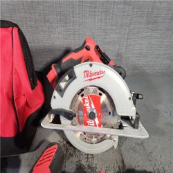 HOUSTON LOCATION - AS-IS AS-IS Milwaukee M18 18-Volt Lithium-Ion Brushless Cordless Combo Kit (4-Tool) with 2-Batteries, 1-Charger and Tool Bag