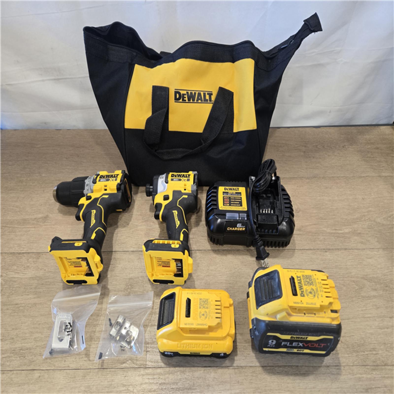AS-IS DEWALT 20V Lithium-Ion Cordless 2-Tool Combo Kit