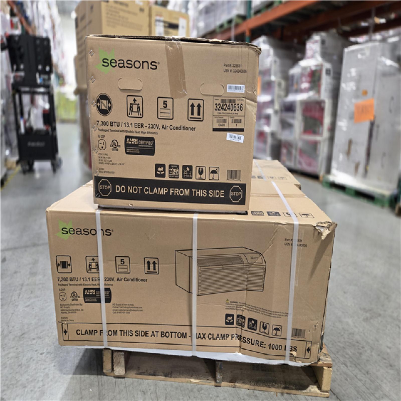 DALLAS LOCATION - SEASONS 7 300 AIR CONDITIONER PALLET- (3 UNITS)