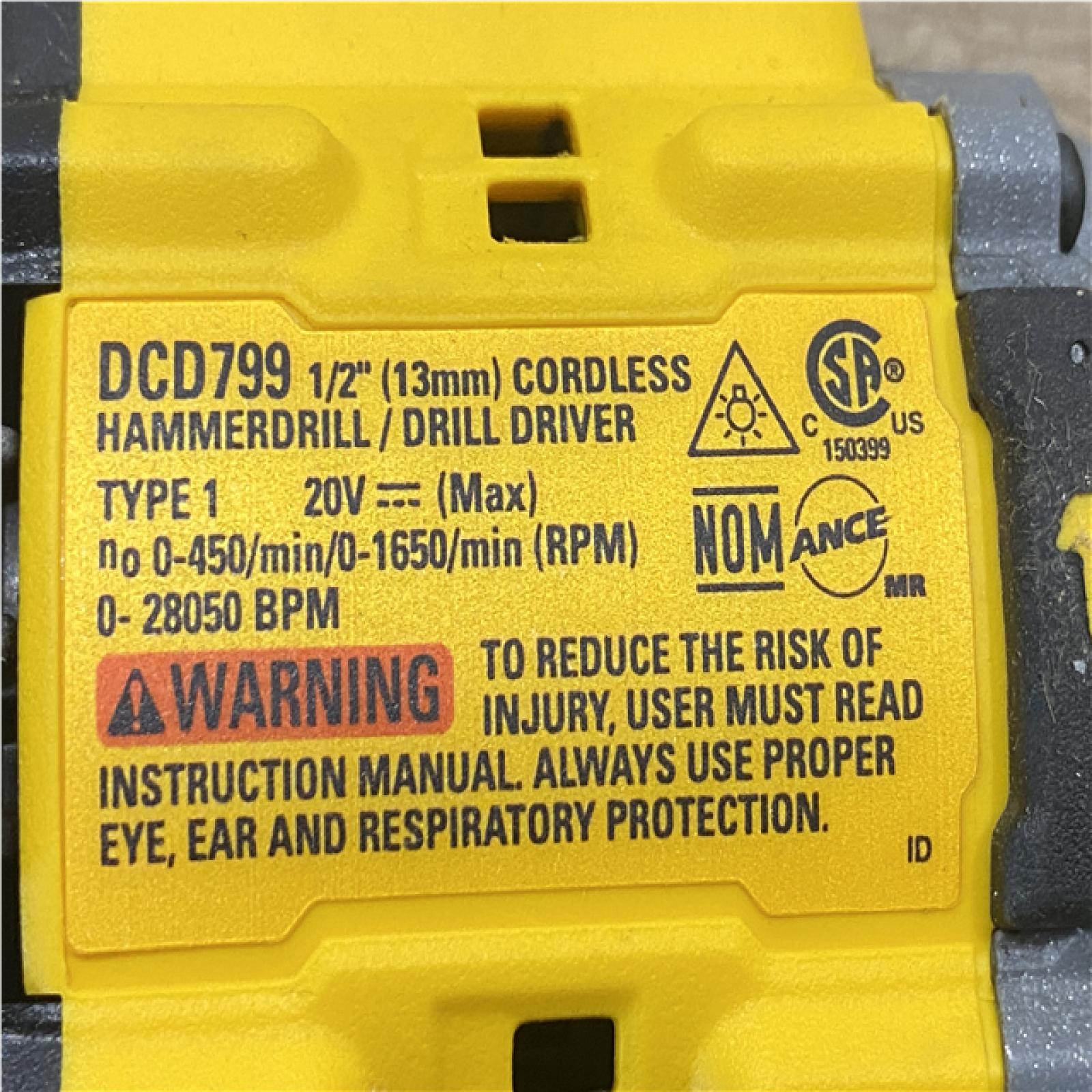 AS-IS DEWALT Atomic 20V Lithium-Ion Cordless Compact 1/2 in. Drill/Driver Kit