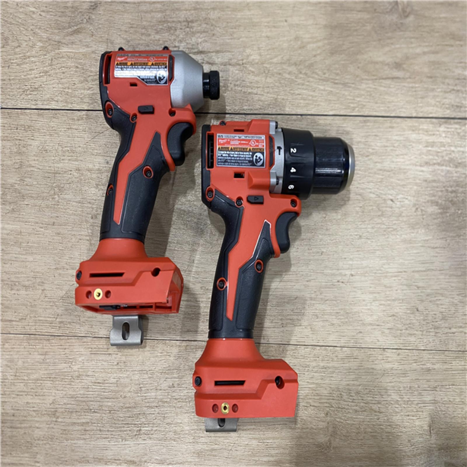 AS-IS Milwaukee 18-Volt Lithium-Ion Brushless Cordless Compact Hammer Drill/Impact Combo Kit