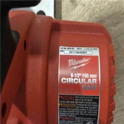 AS-IS Milwaukee 18V Lithium-Ion Cordless 6-1/2 in. Circular Saw (Tool-Only)