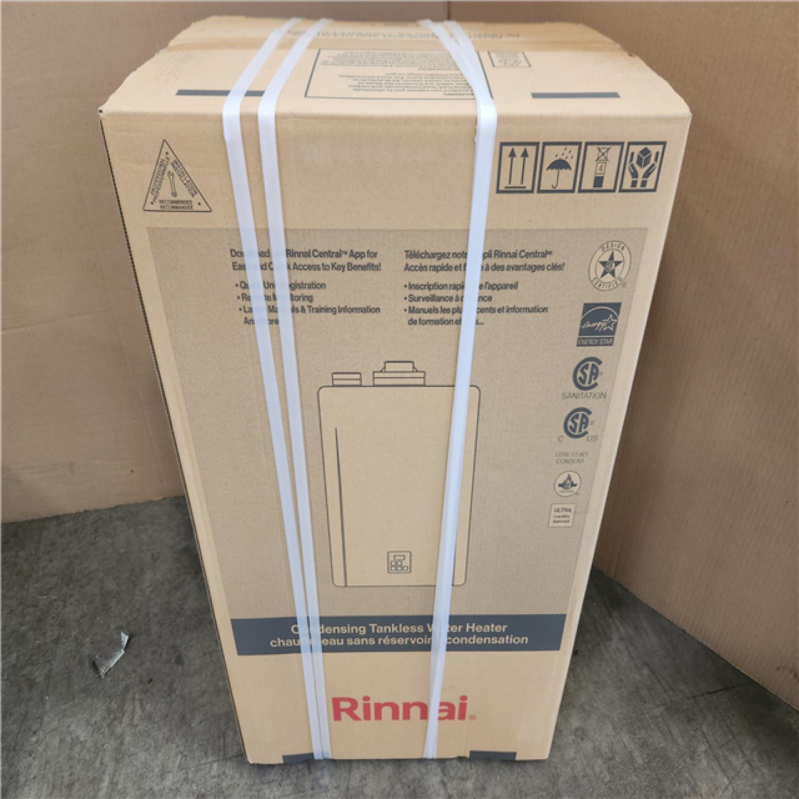 Phoenix NEW Rinnai Sensei Super High Efficiency Plus 11 GPM 199 000 BTU Natural Gas/Propane Indoor/Outdoor Tankless Water Heater (SEALED)