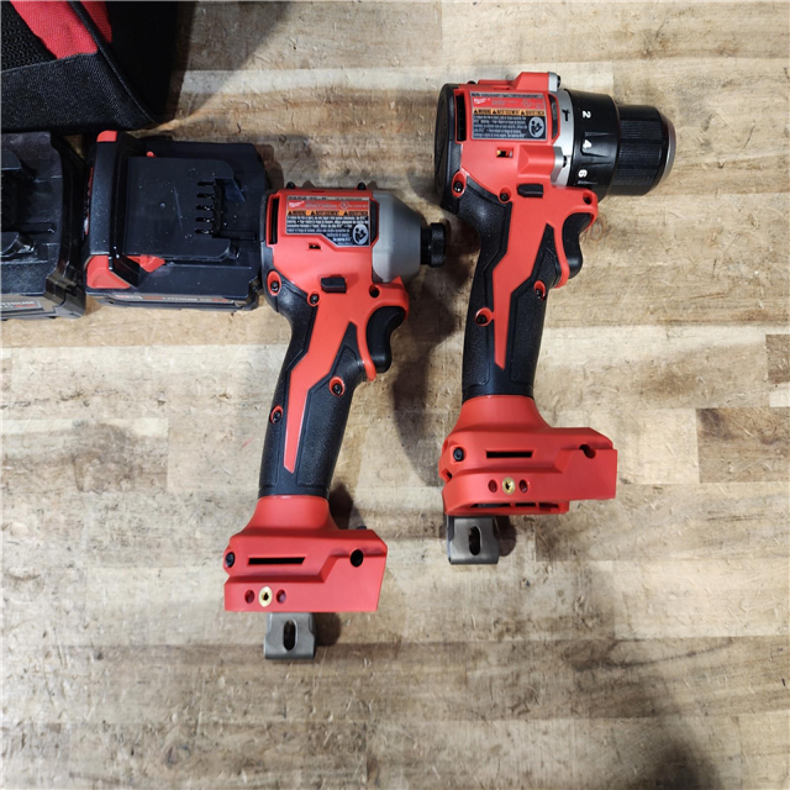 HOUSTON LOCATION - AS - IS Milwaukee 18-Volt Lithium-Ion Brushless Cordless Compact Hammer Drill/Impact Combo Kit