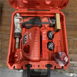 AS-IS Milwaukee M12 12-Volt Lithium-Ion Cordless PEX Expansion Tool Kit with (2) 1.5 Ah Batteries, (3) Expansion Heads and Hard Case
