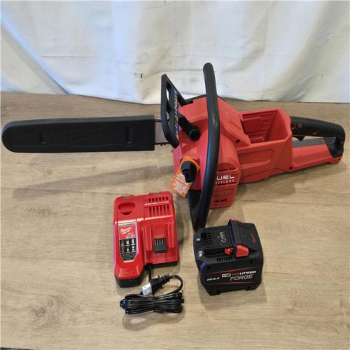 AS-IS Milwaukee 2727-21HD 18V M18 FUEL Lithium-Ion 16 Brushless Cordless Chain Saw Kit 12.0 Ah