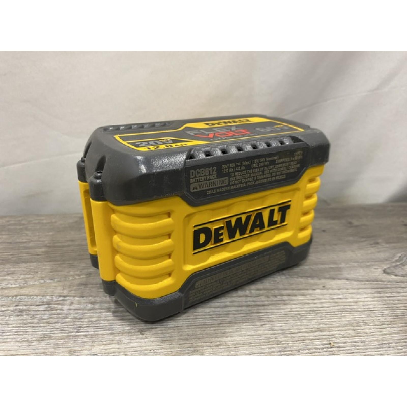 AS-IS DEWALT FLEXVOLT 20V/60V MAX Lithium-Ion 12.0Ah Battery
