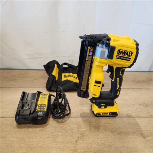 AS-IS- DEWALT ATOMIC 20V MAX Lithium Ion Cordless 23 Gauge Pin Nailer Kit