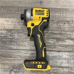 AS-IS DEWALT Atomic 20V Max Lithium-Ion Brushless Cordless Compact 1/4 in. Impact Driver Kit