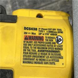 AS-IS DEWALT 20V XR Cordless 3 in. Cut-Off Tool (Tool Only)