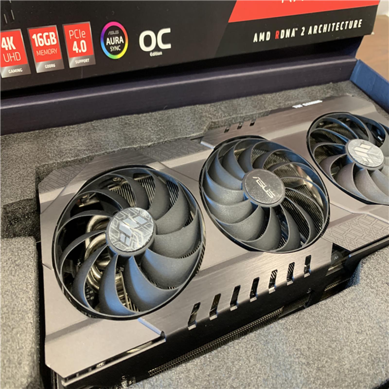 AS-IS ASUS TUF-RX6800XT-O16G-GAMING - Graphics Card - Radeon RX 6800 XT - 16 GB GDDR6 - PCIe 4.0 - HDMI 3 X DisplayPort